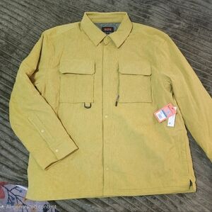 Bass Outdoor Corduroy Worker Shirt Jacket XL NWT Moss Green Shacket